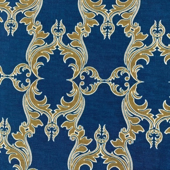 MIX x 41HAWTHORNE Teal Blue & Gold Demask A-Line‎ Dress - NWT - Picture 7 of 11